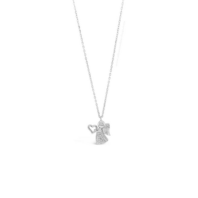 Absolute Kids Collection HCP214 Silver Angel Pendant And Chain mulveys.ie nationwide shipping
