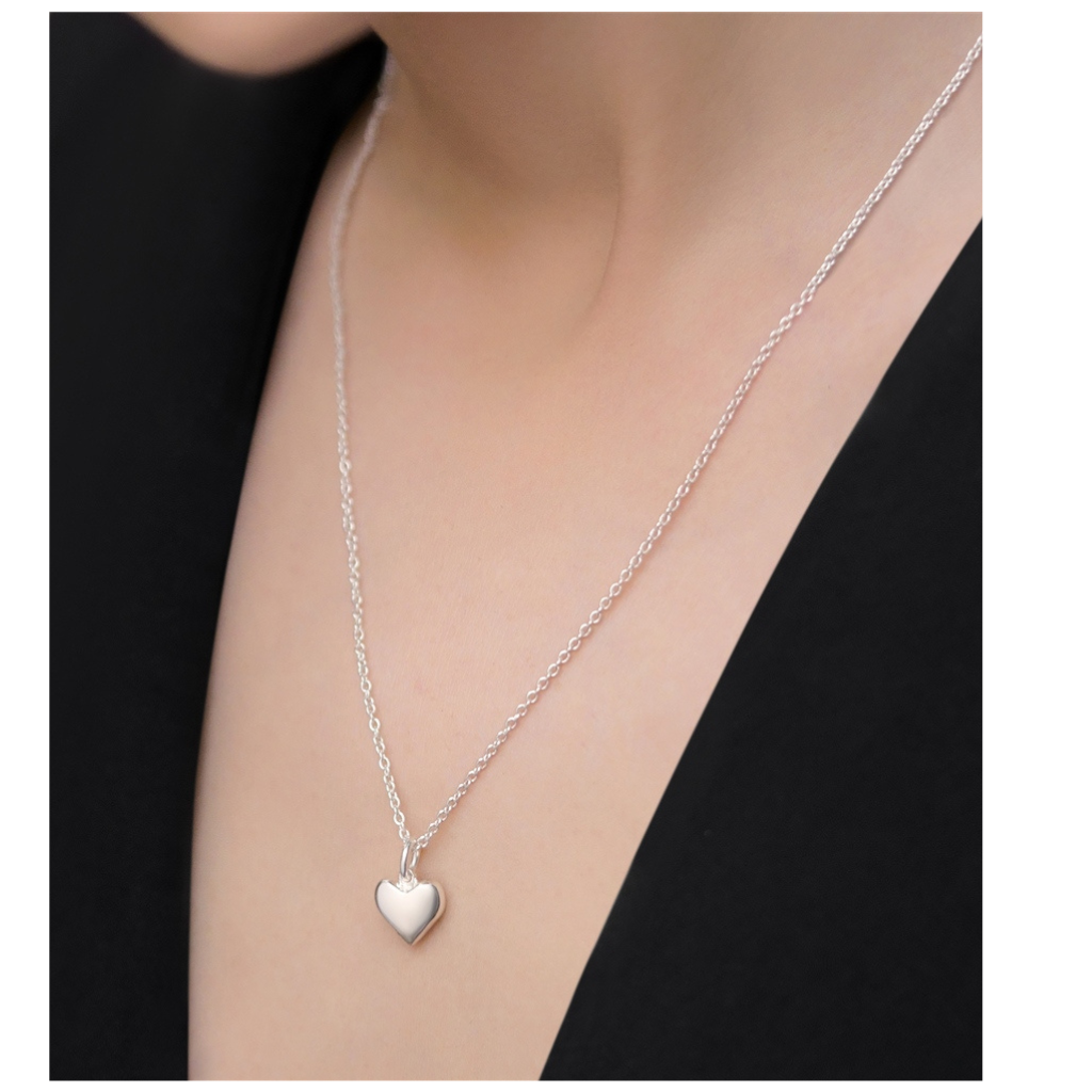 Newbridge Silver Plated Pendant with Heart –