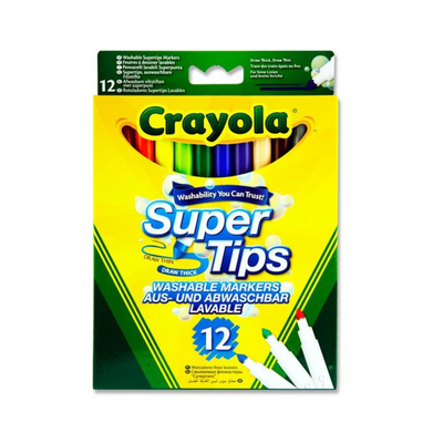 Crayola Pkt.12 Supertips Washable Markers mulveys.ie nationwide shipping