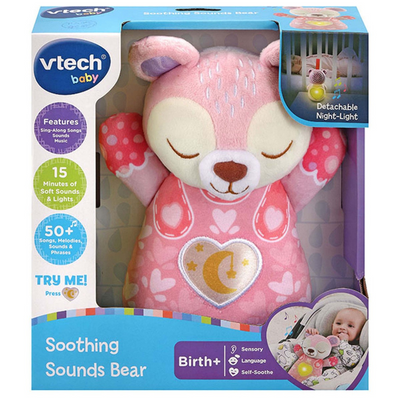 VTECH SOOTHING SOUNDS BEAR PINK MULVEYS.IE NATIONWIDE SHIPPING