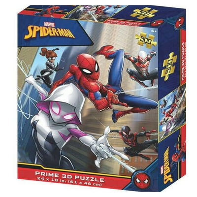 Marvel Spiderman & Ghost 500 piece Prime 3D Jigsaw Puzzle mulveys.ie nationwide shipping