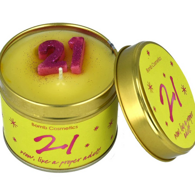 21ST BIRTHDAY TIN CANDLE mulveys.ie nationwide shipping