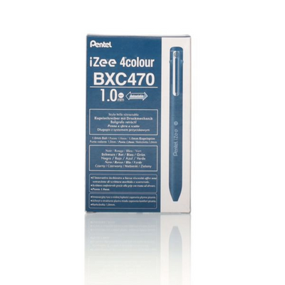 Pentel Izee 1.0mm 4 Colour Retractable Ballpoint Pen mulveys.ie nationwide shipping