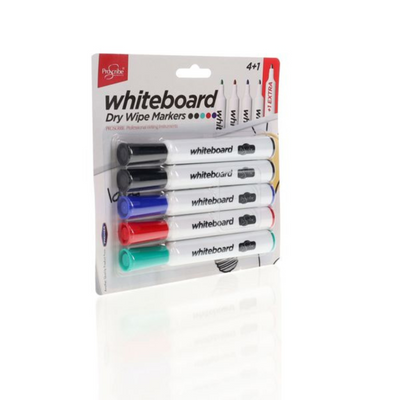 ProScribe Card 5 Dry Wipe Marker - 4 Asst mulveys.ie nationwide shipping