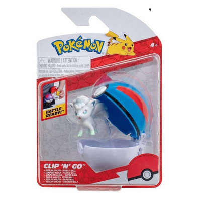 Pokemon  Clip 'N' Go Great Ball Alolan Vulpix  mulveys.ie nationwide shipping