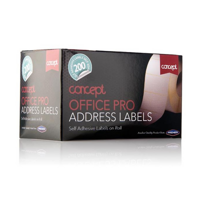 Concept Pkt.200 Self Adhesive White Address Labels mulveys.ie nationwide shipping