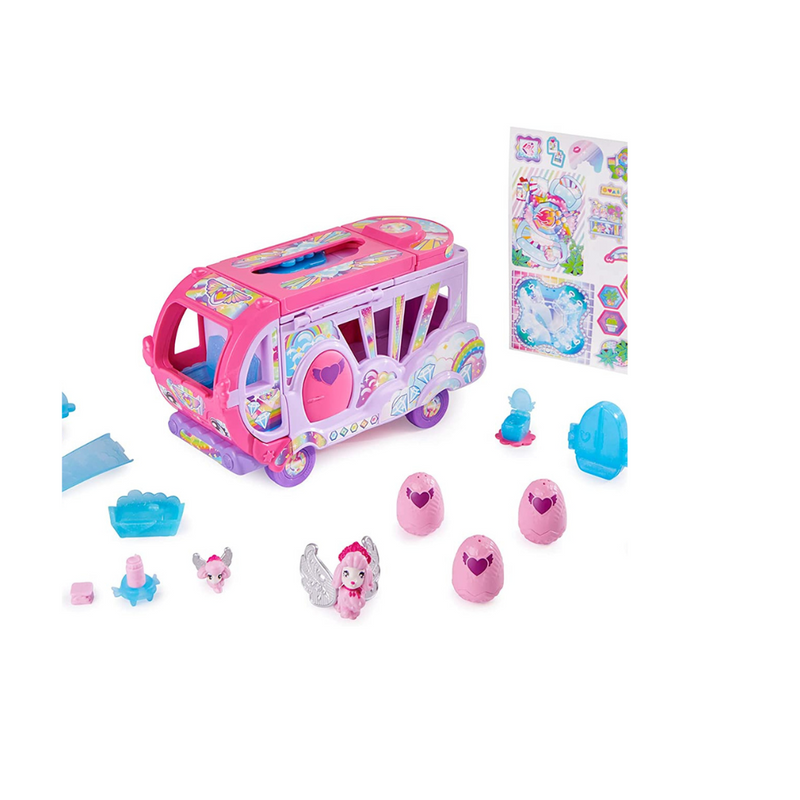 Hatchimals CollEGGtibles, Transforming Rainbow-cation Camper Toy Car