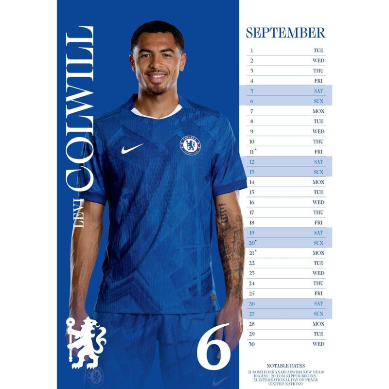 2026 CALENDAR CHELSEA FC MEN&