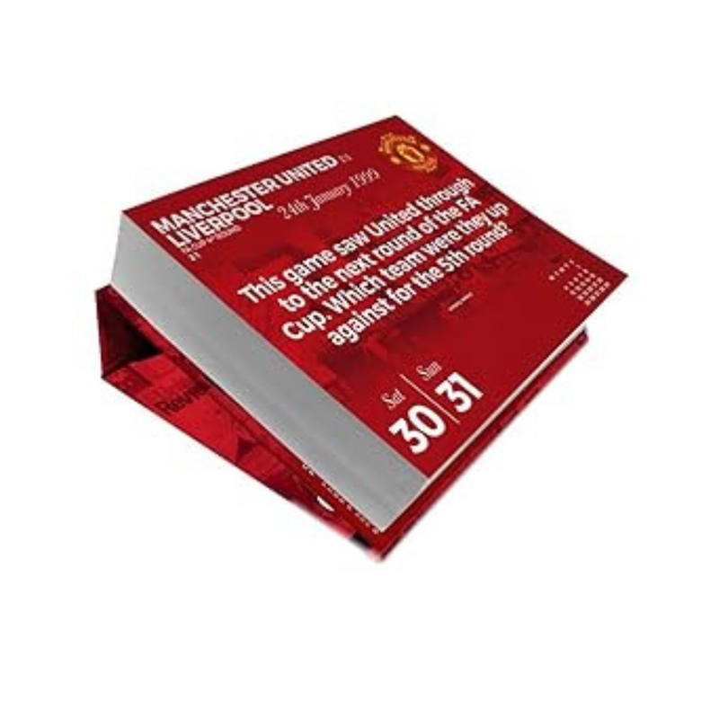2026 CALENDAR MANCHESTER UNITED FC PAGE A DAY DESK BLOCK OFFICIAL PRODUCT