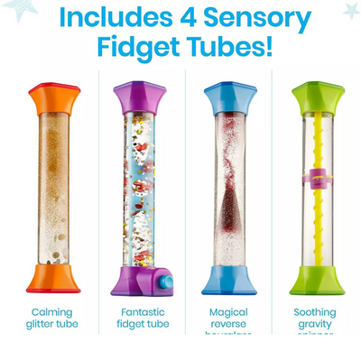 Sensory Fidget Tubes  Set of 4