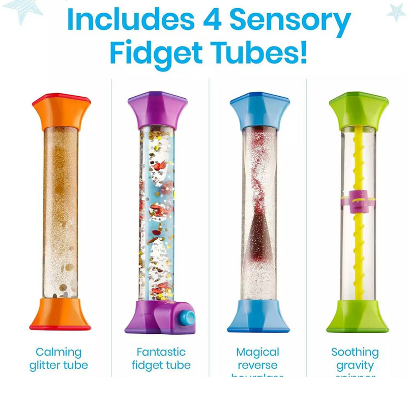 Sensory Fidget Tubes  Set of 4