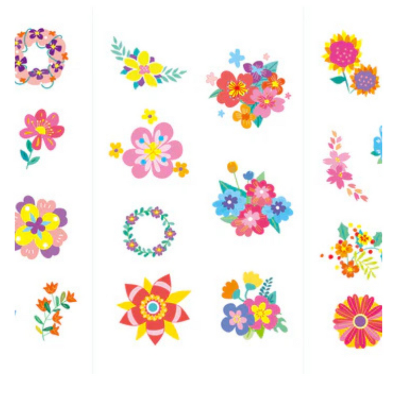 Nail Stickers & Tattoos Flower