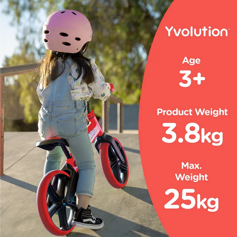 Yvolution Velo Senior Red Balance Bike  Adjustable