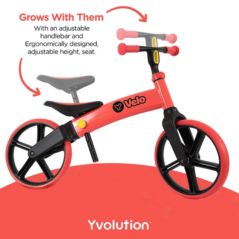 Yvolution Velo Senior Red Balance Bike  Adjustable