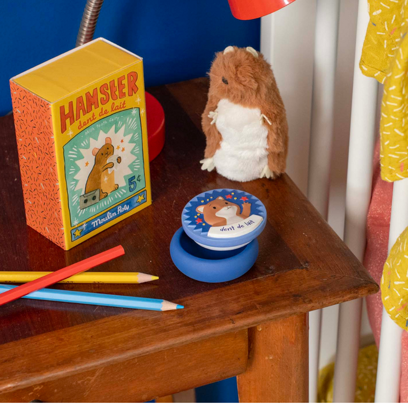 Moulin Roty Hamster, milk tooth fairy with box