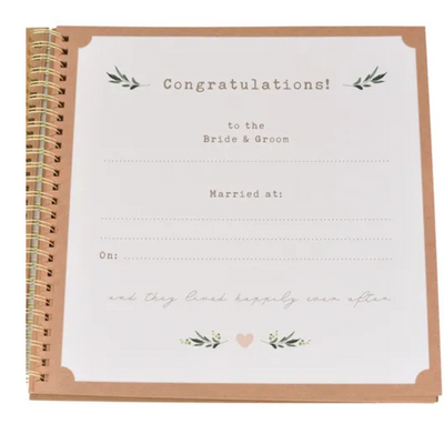 Love story Spiral Bound Scrap Book "Happily Ever After"