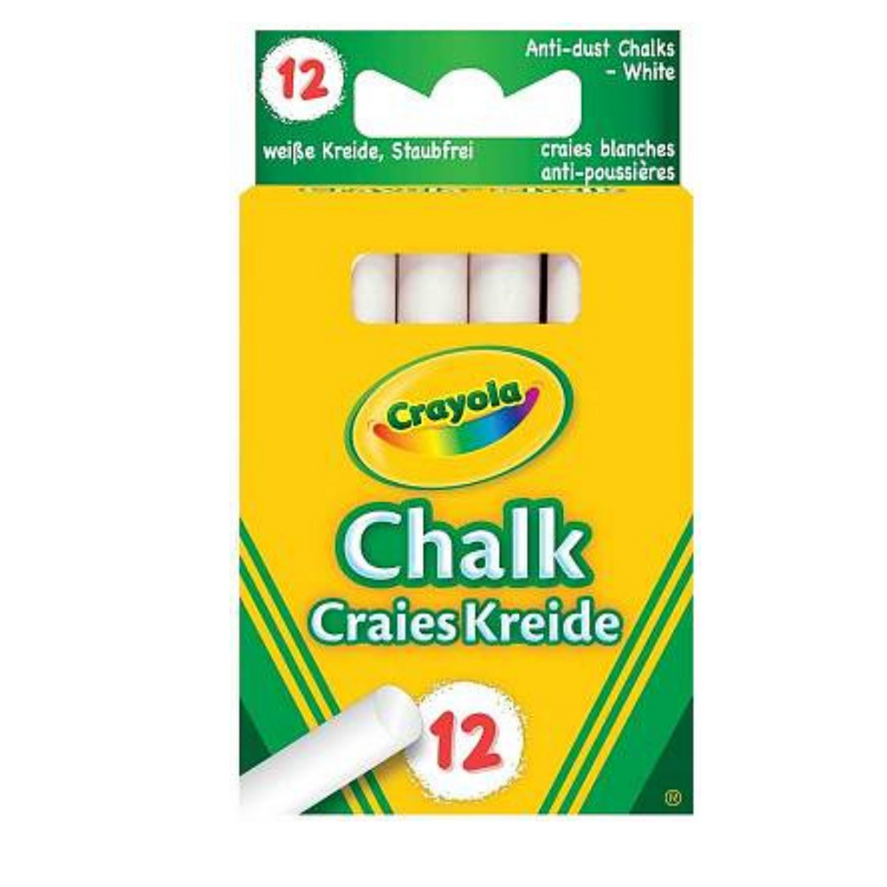 Crayola Anti-Dust White Chalk