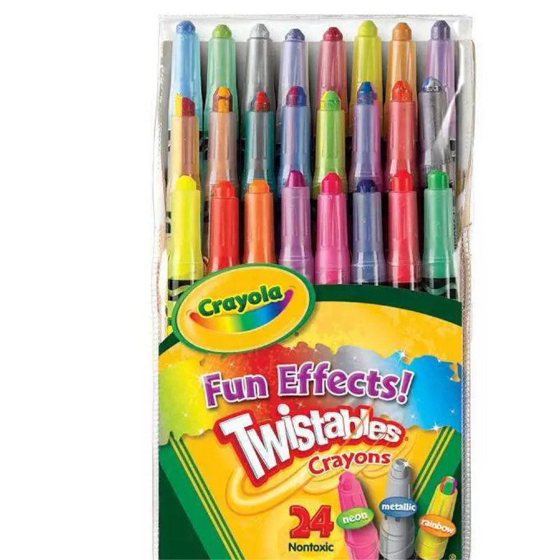 Crayola 24 Pack Fun Effects Mini Twistables Crayons