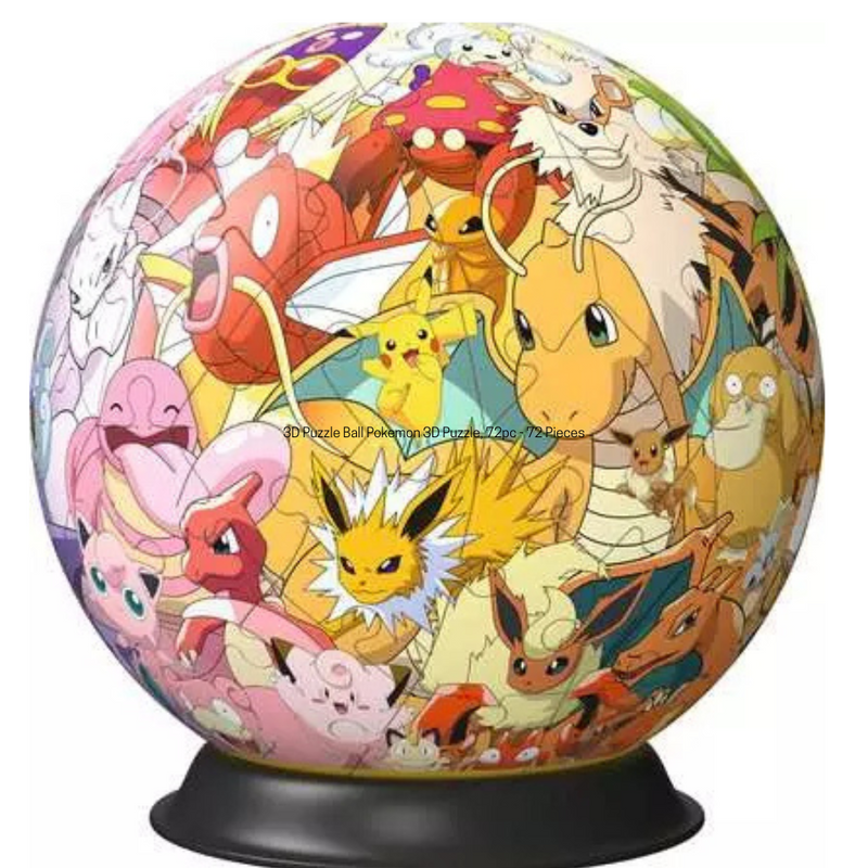 3D Puzzle Ball Pokemon 3D Puzzle, 72pc - 72 Pieces