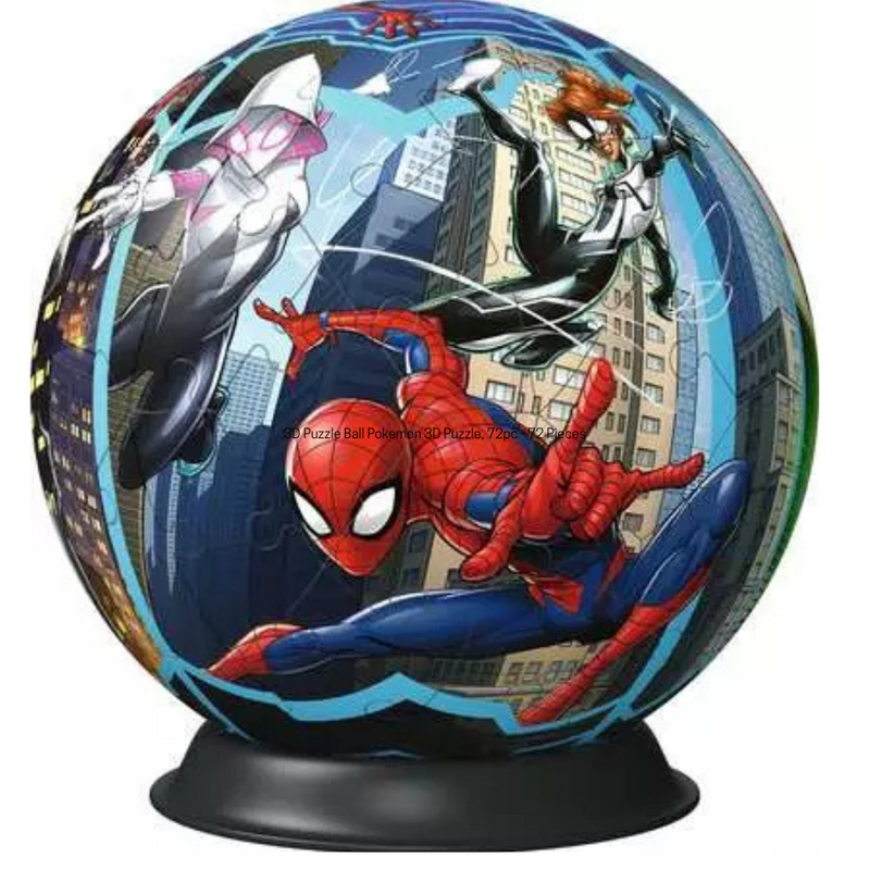 3D Puzzle Ball Spiderman - 72 Pieces