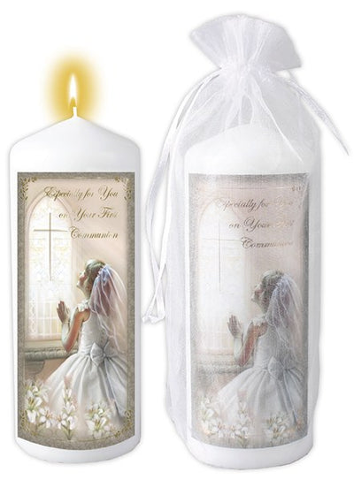 Communion Candle Girl/6 inch/Gift Bagged C86521 mulveys.ie nationwide shipping
