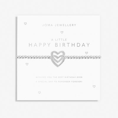 JOMA JEWELLERY A LITTLE – ‘HAPPY BIRTHDAY’- BRACELET WITH GIFT BAG AND TAG