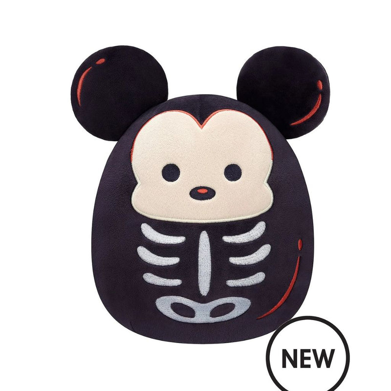 8" Plush Disney Halloween Squishmallows - Skeleton Mickey Mouse