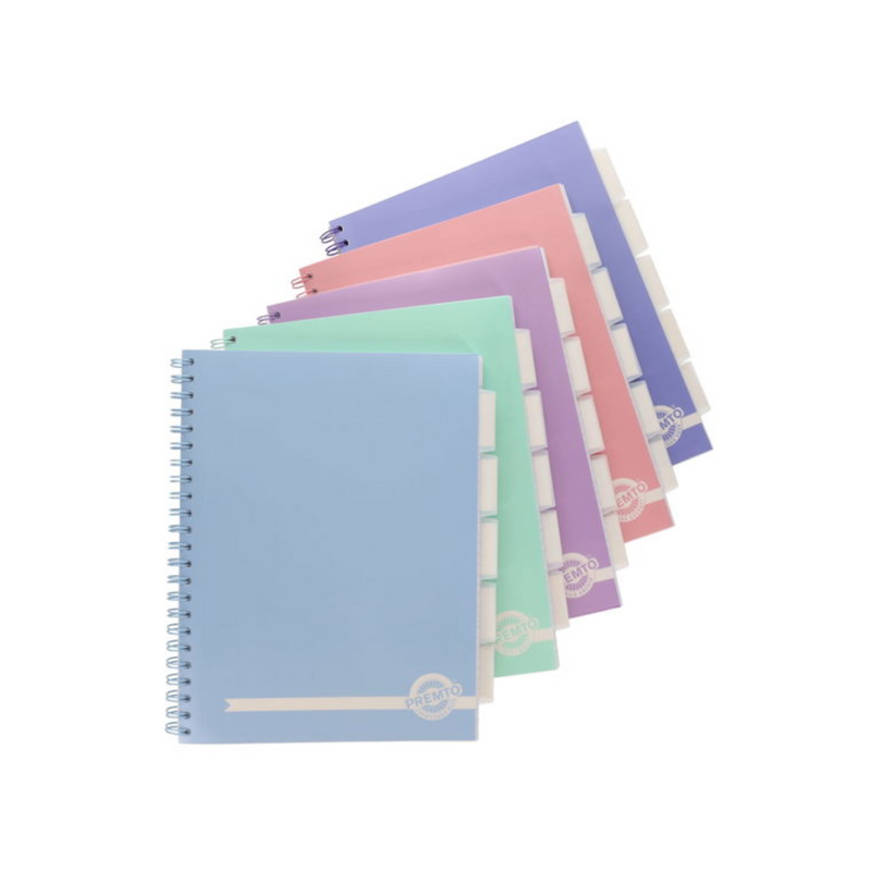 Project Book Premto Pink A4 250pg 5 Subject Wiro