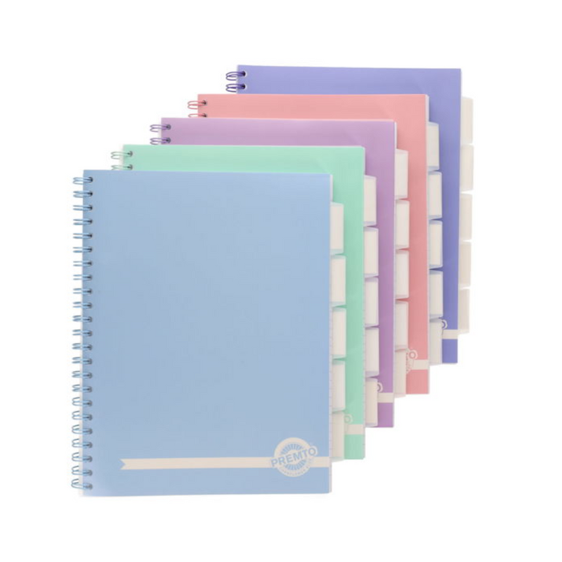 Project Book Premto Pink A4 250pg 5 Subject Wiro