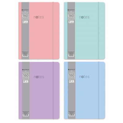 A4 Soft Touch Notebook 4 Pastel Colours  mulveys.ie nationwide shipping