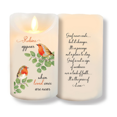 LED Candle/Scented Wax/Timer/Robins Near You MULVEYS.IE NATIONWIDE SHIPPING