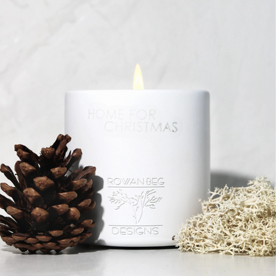 Rowan Beg Designs Home for Christmas Soy Candle mulveys.ie nationwide shipping