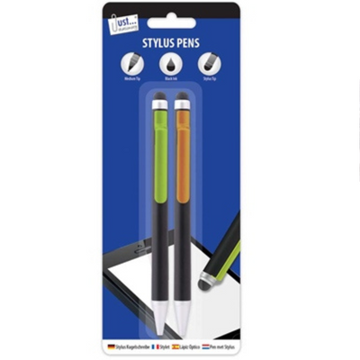 2 Ballpoint pens Black Ink & Stylus top mulveys.ie nationwide shipping