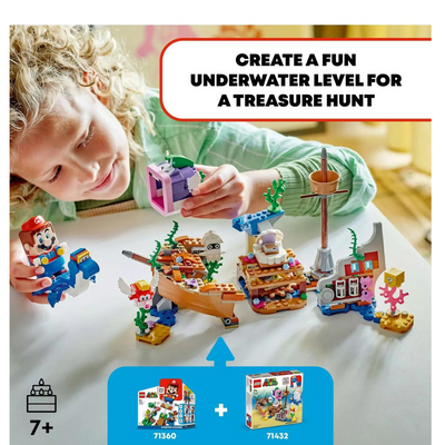 LEGO Super Mario Dorrie's Sunken Shipwreck Adventure Expansion Set 71432 mulveys.ie nationwide shipping