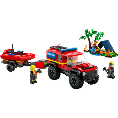 LEGO® 4x4 Fire Truck with Rescue Boat mulveys.ie nationwide shipping