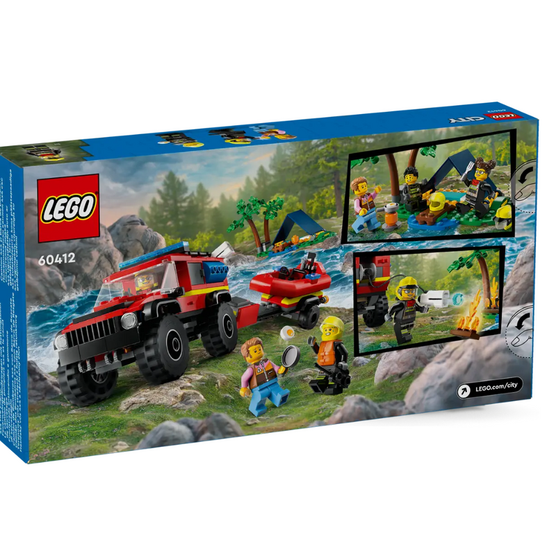 LEGO® 4x4 Fire Truck with Rescue Boat mulveys.ie nationwide shipping