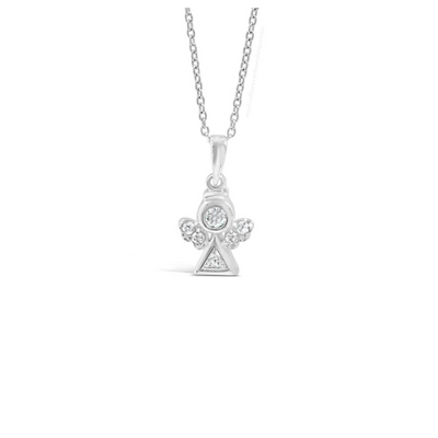 Absolute Kids Collection HCP206 Silver Angel Pendant And Chain mulveys.ie nationwide shipping