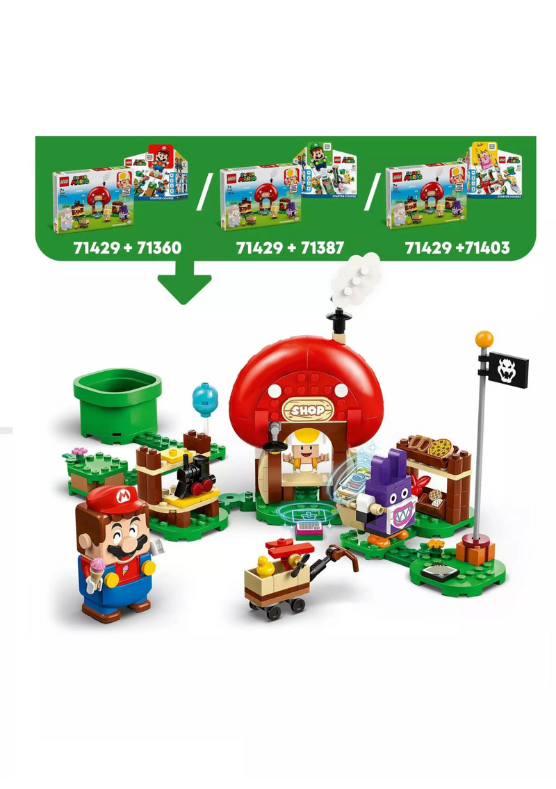 LEGO Super Mario Nabbit at Toad’s Shop Expansion Set 71429 mulveys.ie nationwide shipping