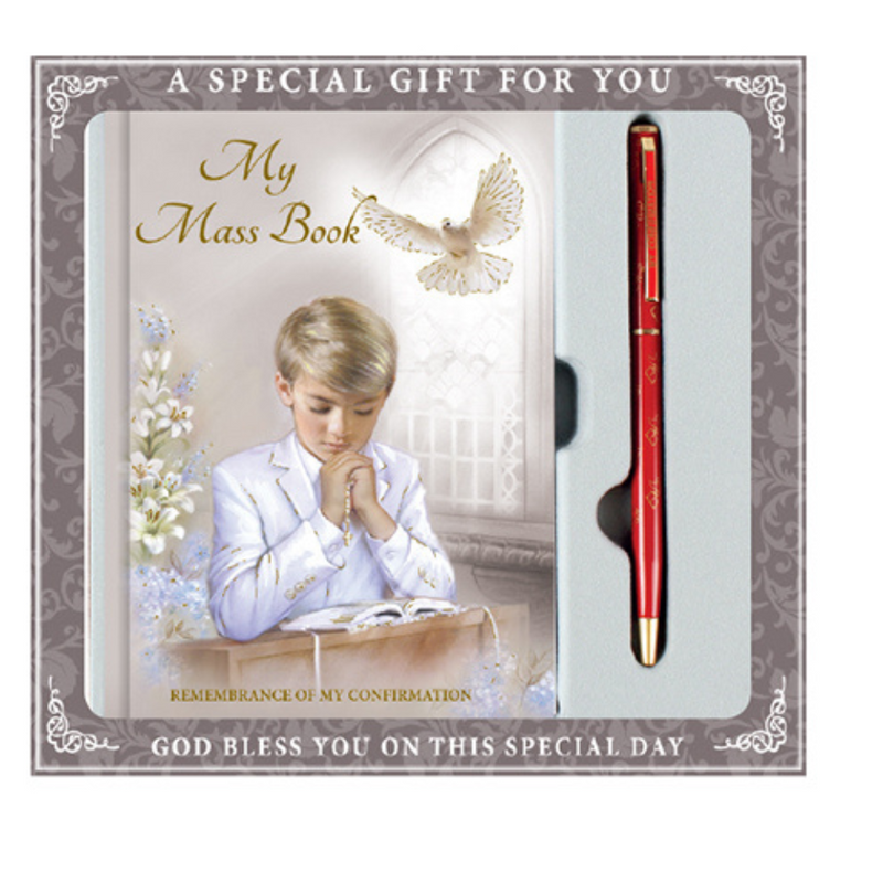 Confirmation Gift Set/Boy Book & Pen mulvleys.ie nationwide shipping