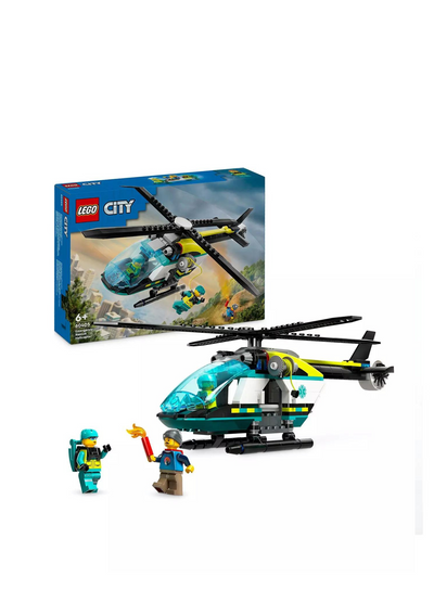 LEGO City Emergency Rescue Helicopter Toy Set 60405 mulveys.ie nationwide shipping