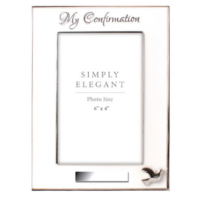 Confirmation Photo Frame/Metal/Silver Finish mulveys.ie nationwide shipping
