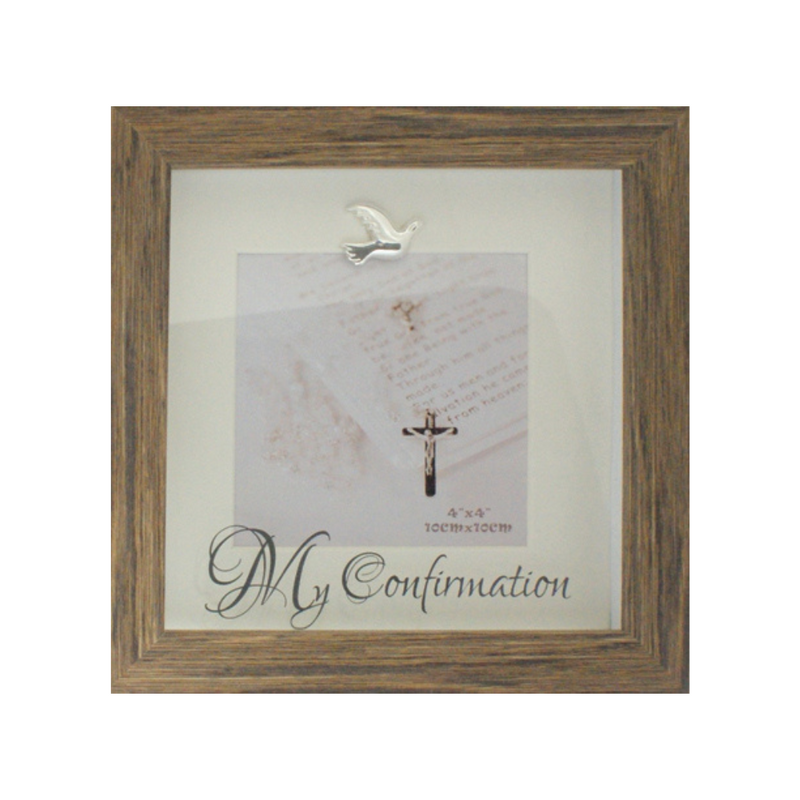 Confirmation Photo Frame/Wood Finish mulveys.ie nationwide shipping