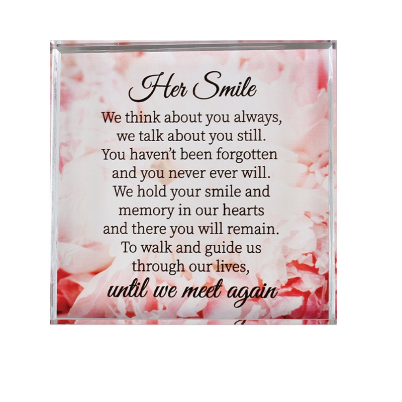 Her Smile Glass Paperweight