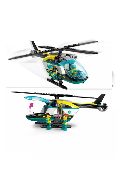 LEGO City Emergency Rescue Helicopter Toy Set 60405