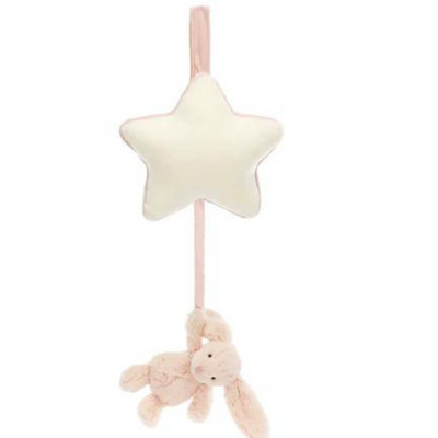 Jellycat Bashful Blush Bunny Musical Pull mulveys.ie nationwide shipping