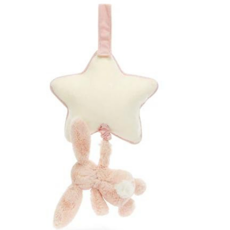 Jellycat Bashful Blush Bunny Musical Pull mulveys.ie nationwide shipping