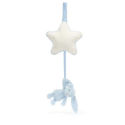 Jellycat Bashful Blue Bunny Musical Pull mulveys.ie nationwide shipping