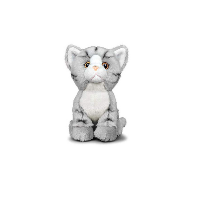 Animigos World of Nature 20cm Plush Tabby Cat Soft Toy mulveys.ie nationwide shipping