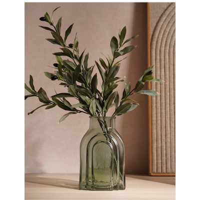 Autumn25HestiaGlassVase-DarkGreen_1 mulveys.ie nationwide shipping