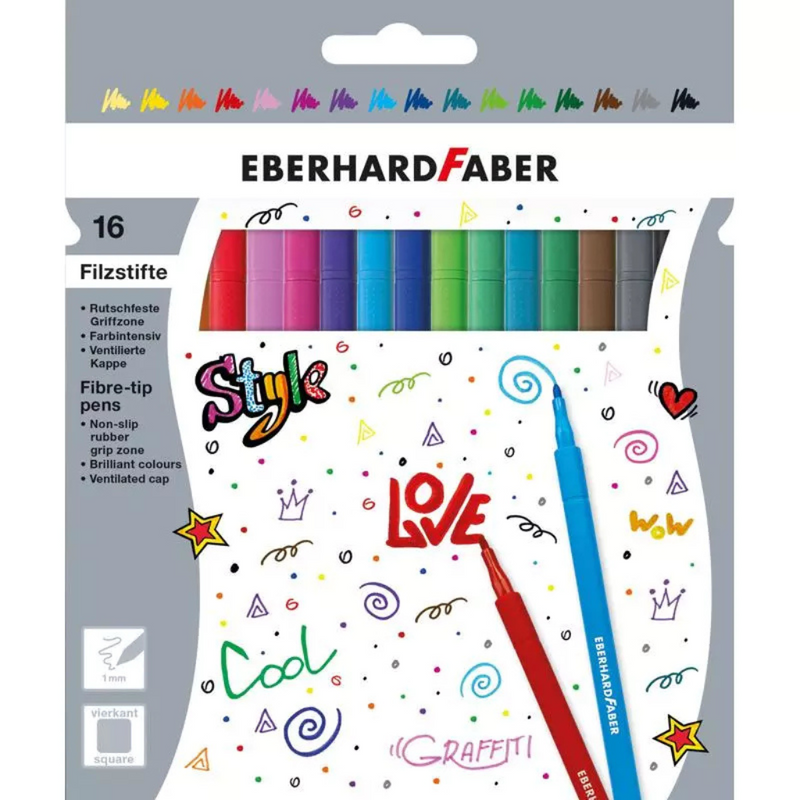 BERHARD FABER
Felt-tip pens, cardboard box with 16 colors, mulveys.ie nationwide shipping